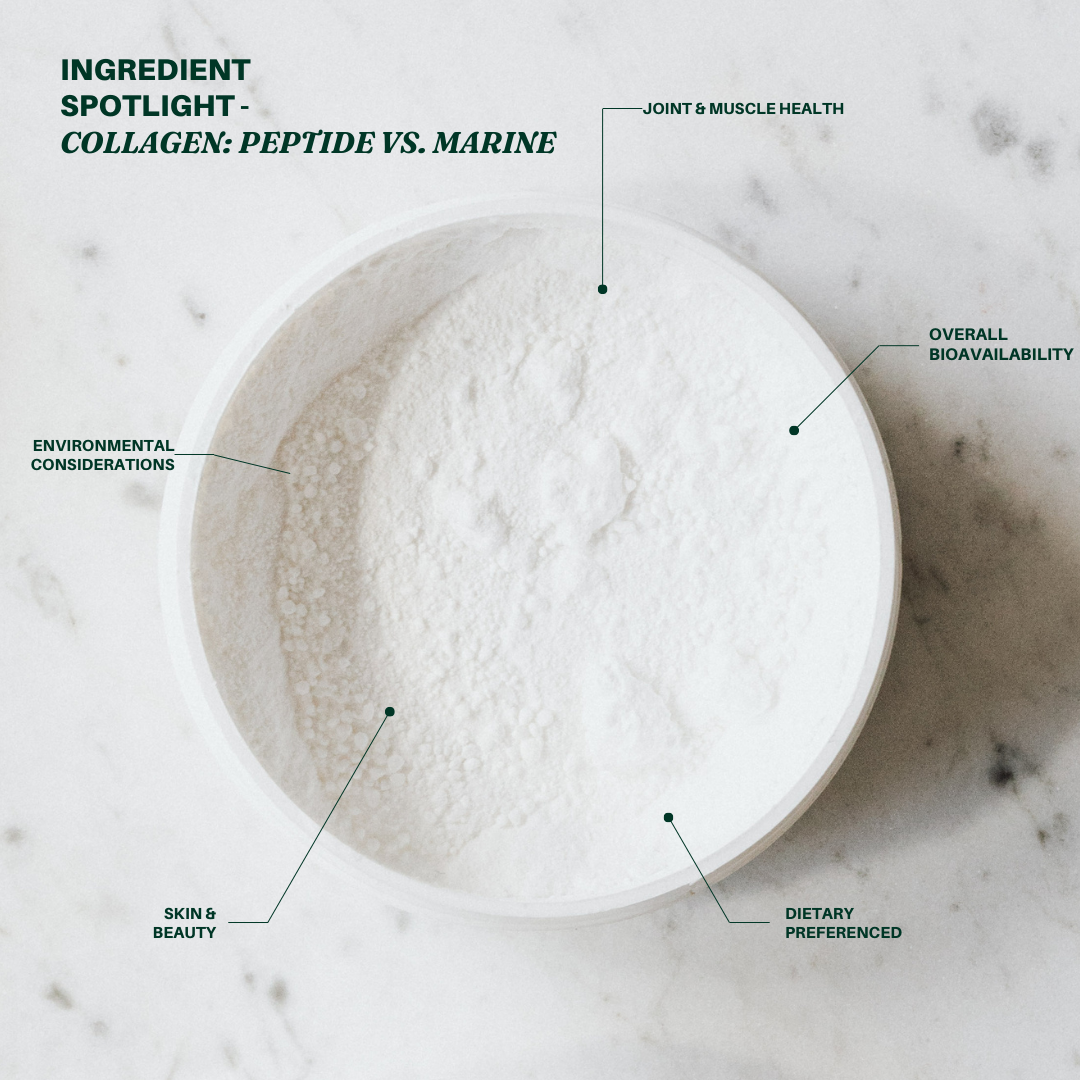 Explore the benefits of collagen peptides and marine collagen to discover which supplement best supports your health goals in skin rejuvenation, joint health, and overall vitality.